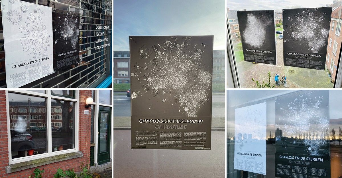 Charlois and the Stars: window posters